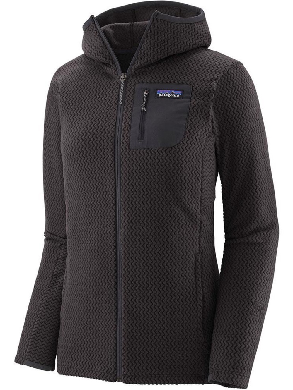 Patagonia Women's Medium R1 Air Full-Zip Jacket Hoody Black Lightweight